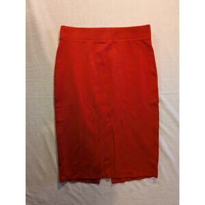 Banana Republic red pencil skirt‎ rayon blend size S